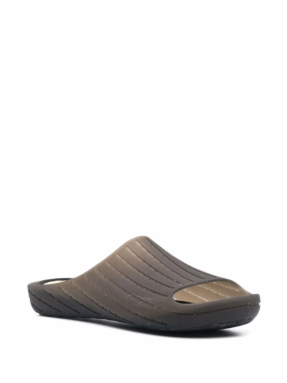Camper Slippers met open neus - Zwart