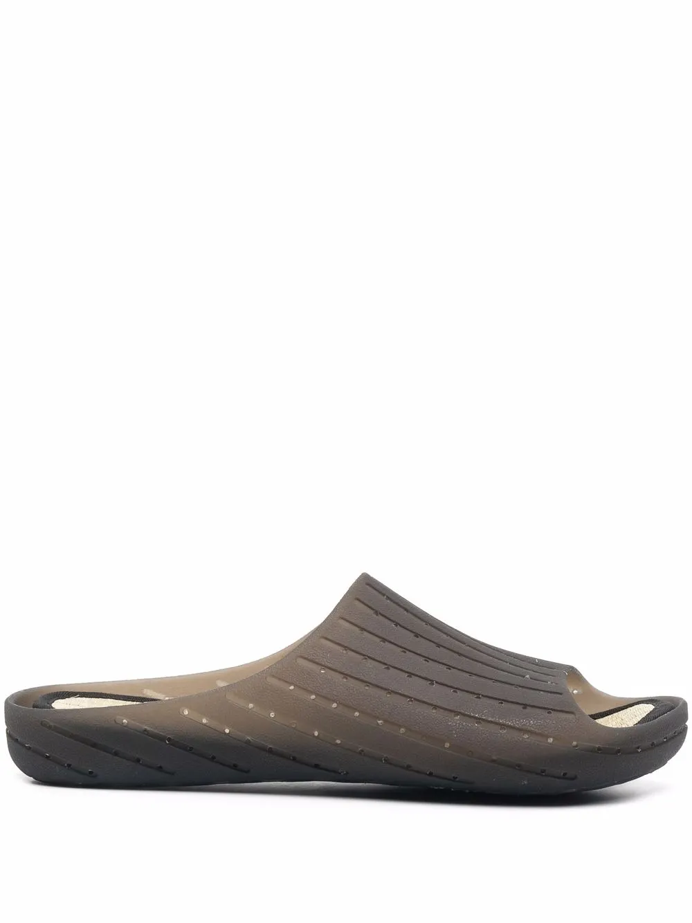 Camper Open-toe Slip-on Slides In Black