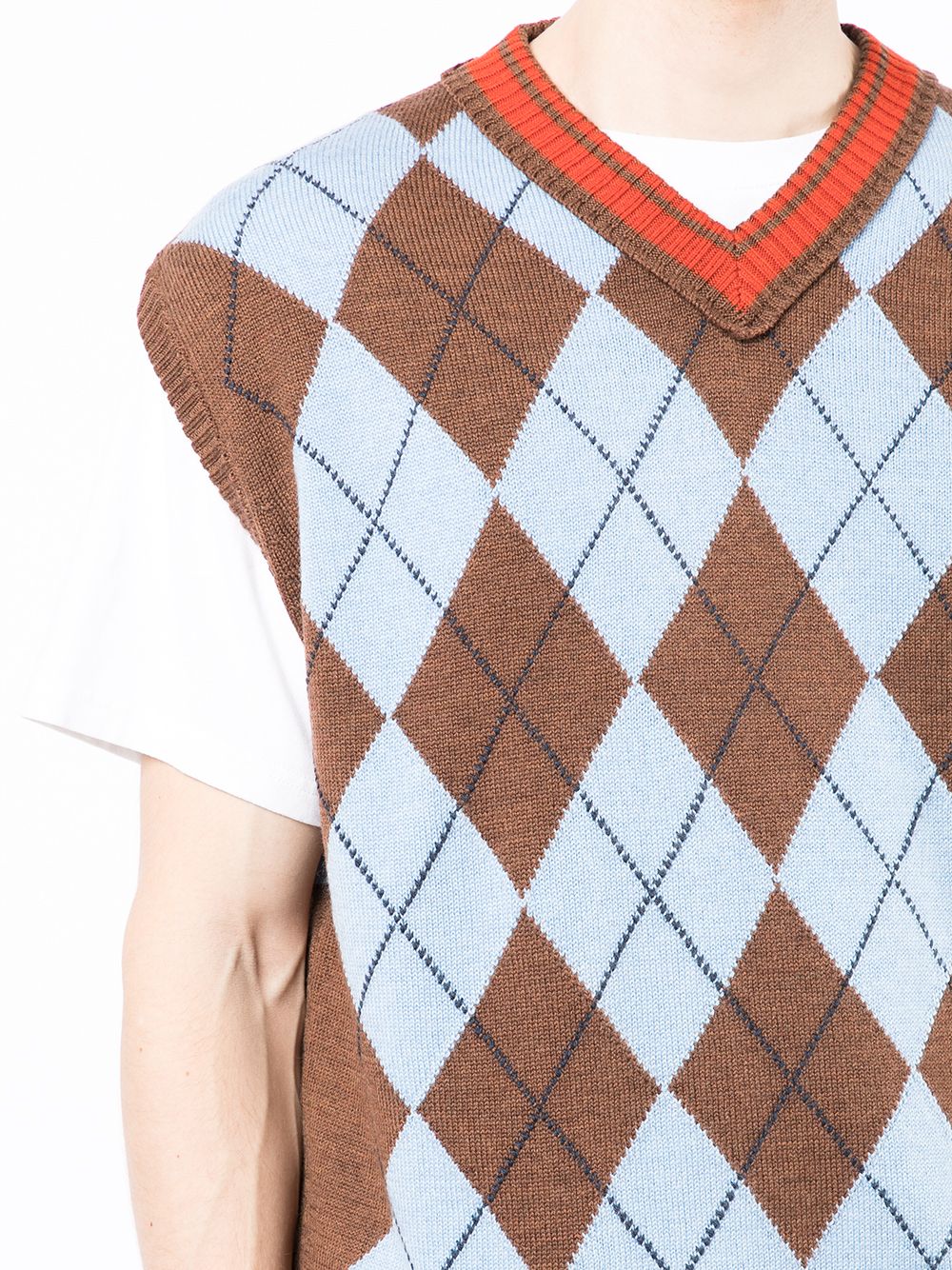 фото Pringle of scotland argyle knit sleeveless jumper