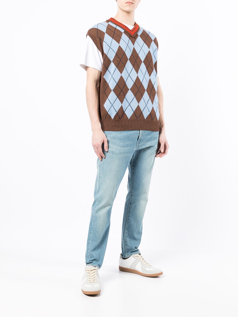 фото Pringle of scotland argyle knit sleeveless jumper