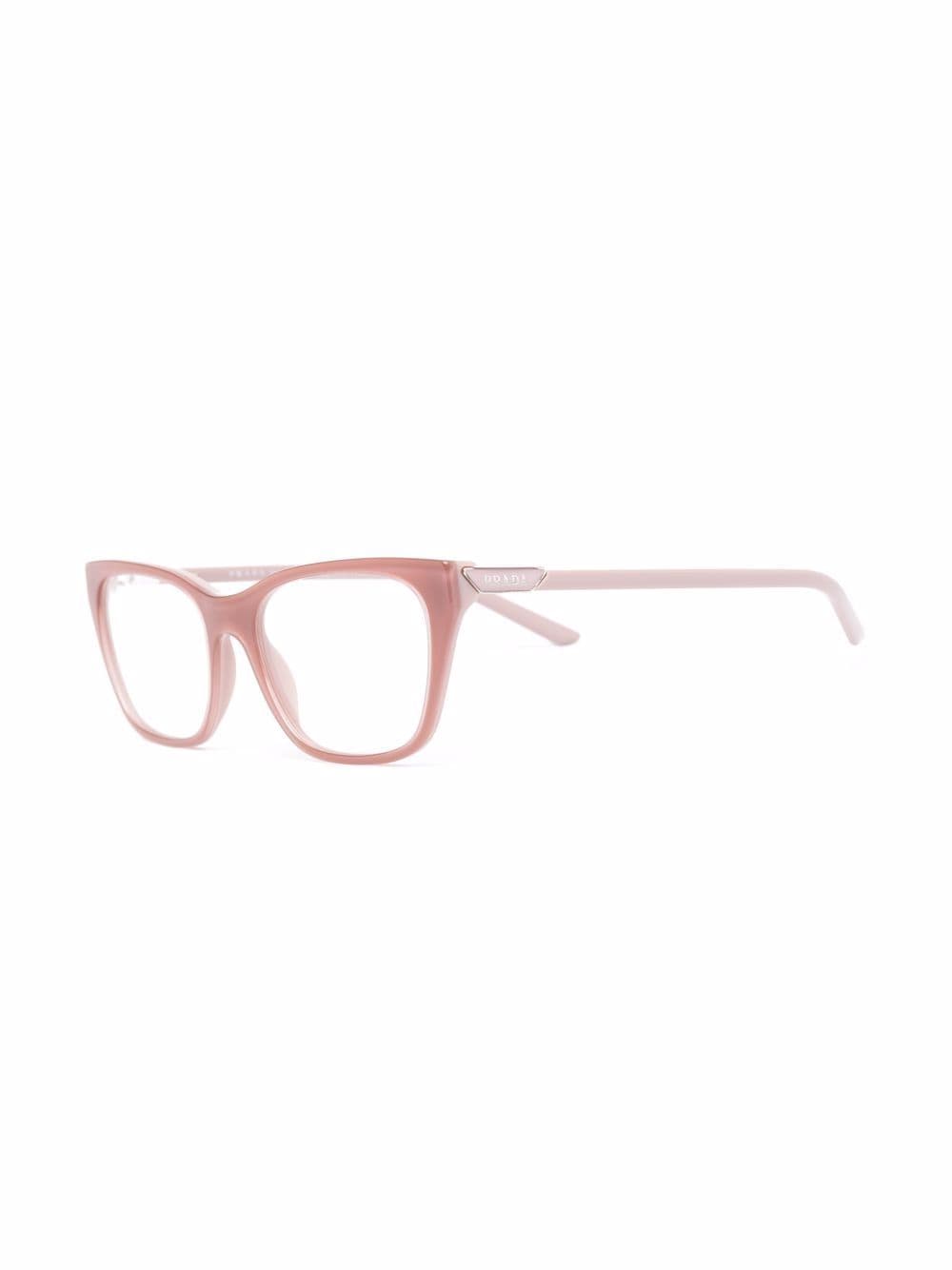 Shop Prada Square-frame Eyeglasses In Pink