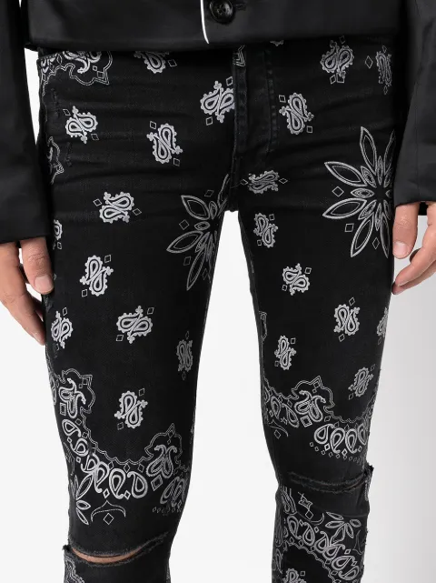 amiri paisley jeans