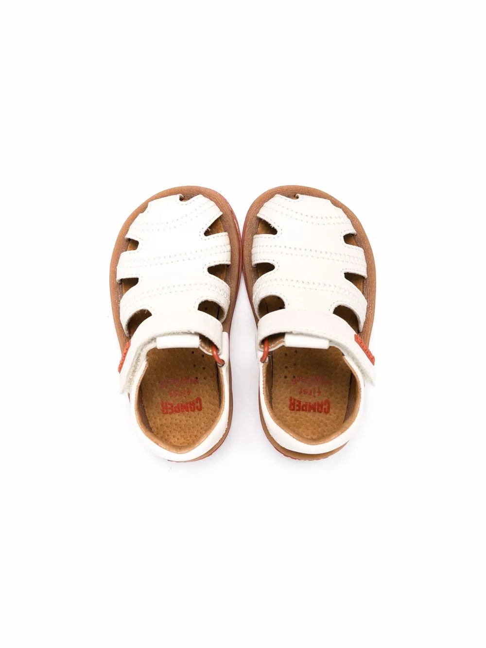  Camper Kids Bicho Leather Sandals - White 