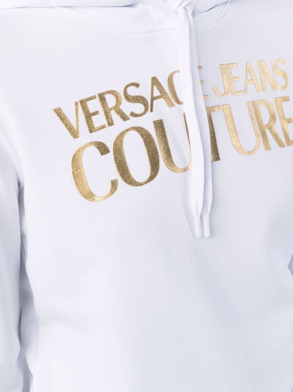 фото Versace jeans couture худи с логотипом металлик