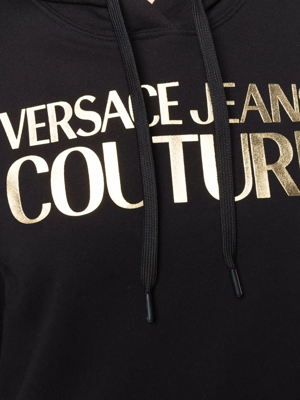 фото Versace jeans couture худи с логотипом металлик