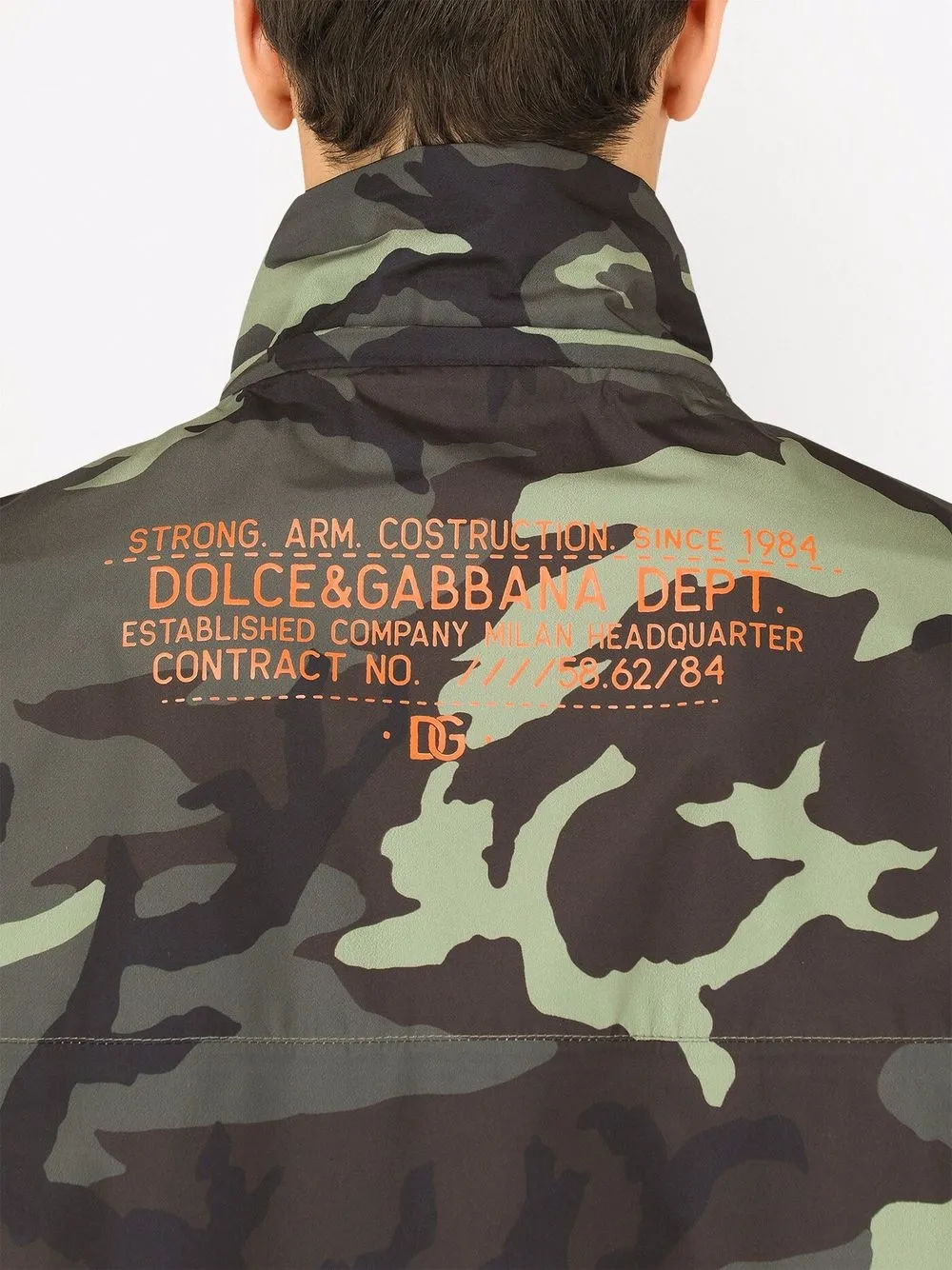Dolce Gabbana camouflage print Hooded Jacket Farfetch
