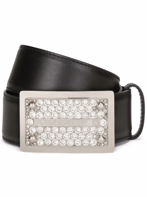 Dolce & Gabbana Cinto com fivela e detalhe de cristal