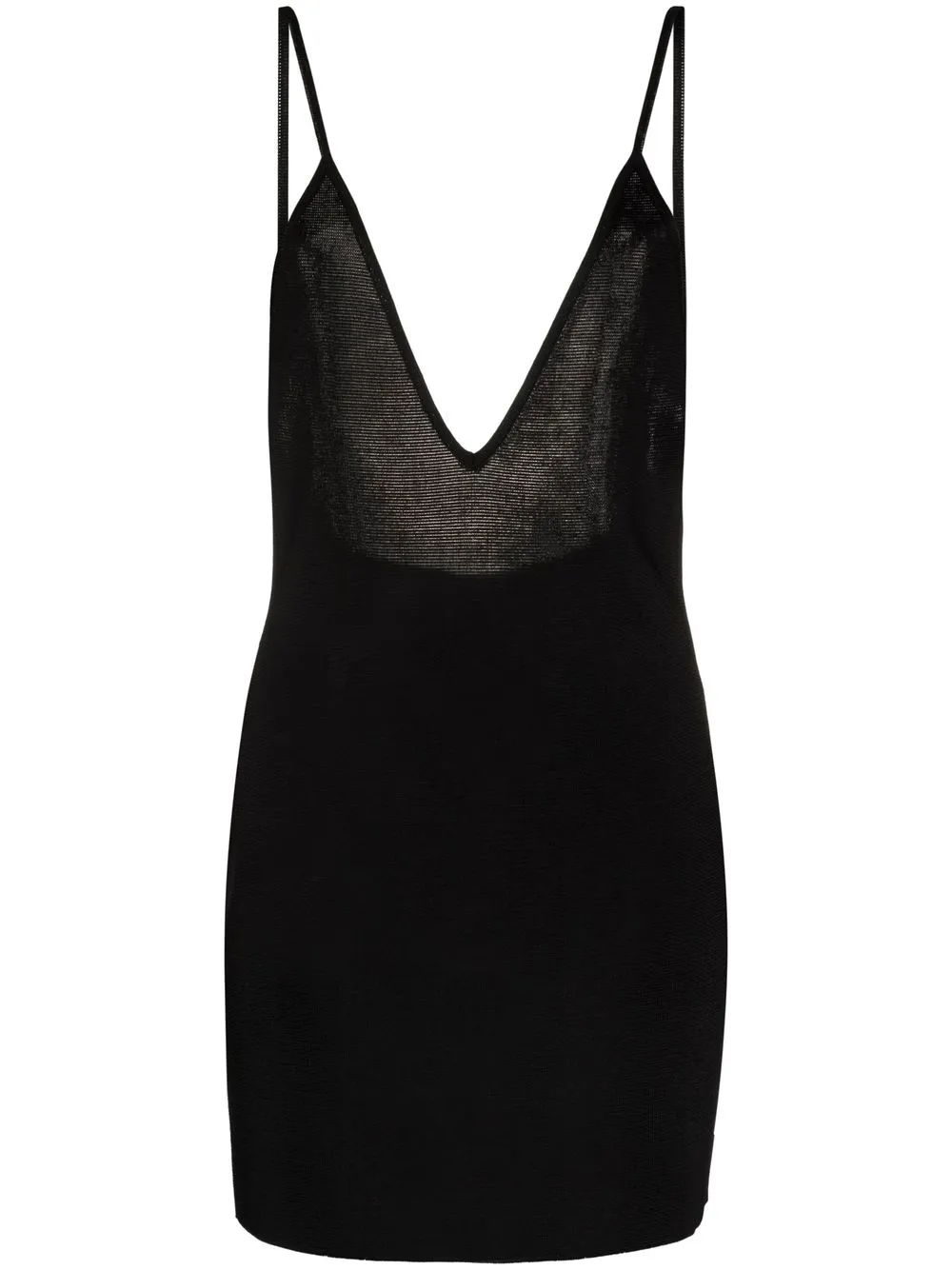 

GAUGE81 plunging V-neck tank mini dress - Black