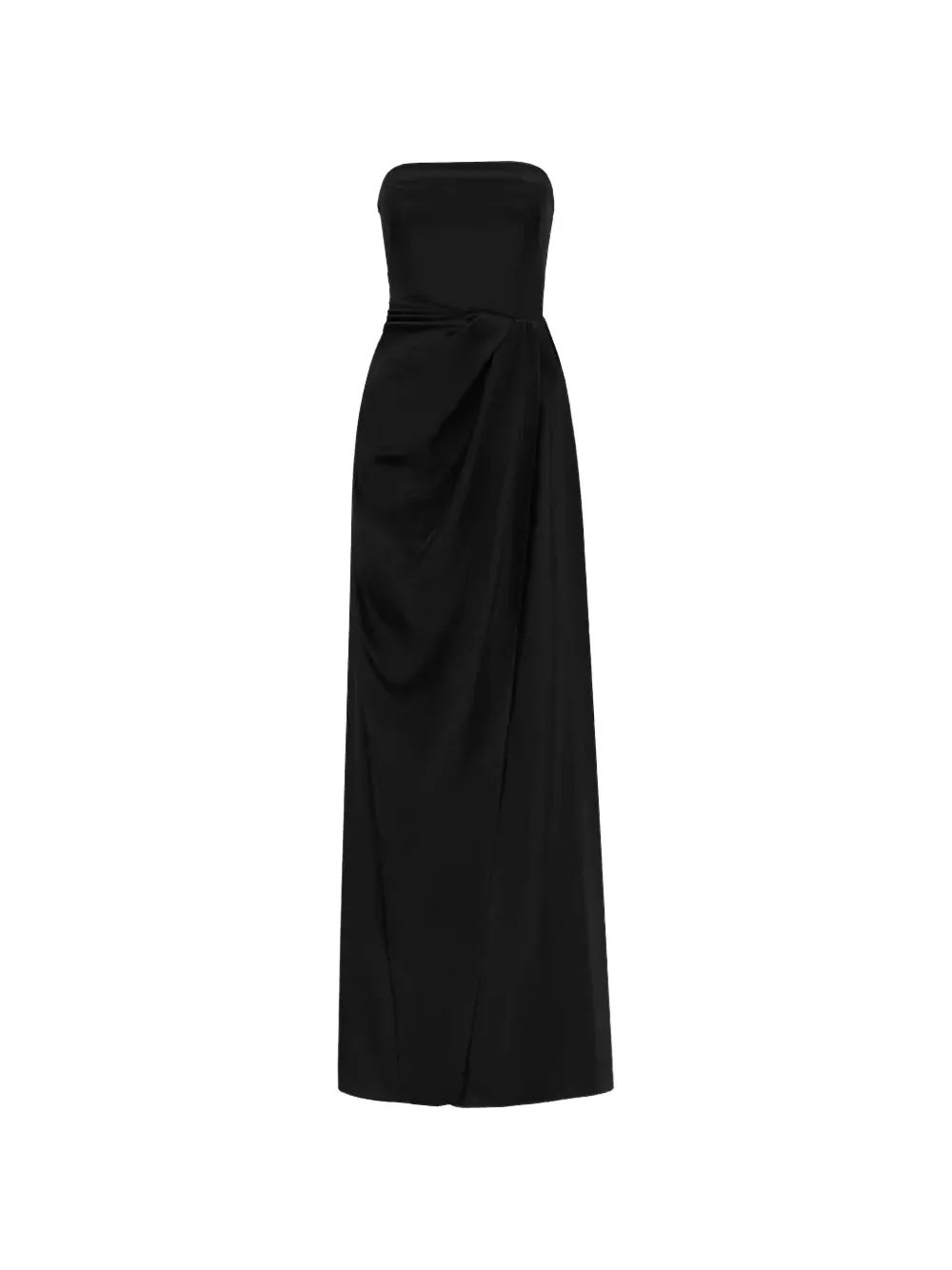 GAUGE81 robe portefeuille Lica en soie - Noir