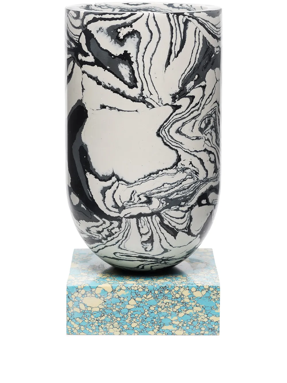 

Tom Dixon medium Swirl marbled-effect vase - White