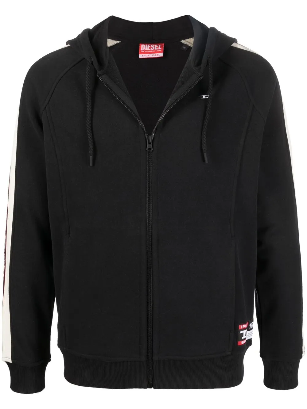 

Diesel logo-print zipped sweatjacket - Black