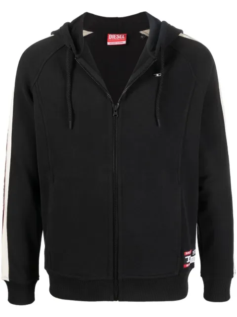 Diesel logo-print zipped sweatjacket