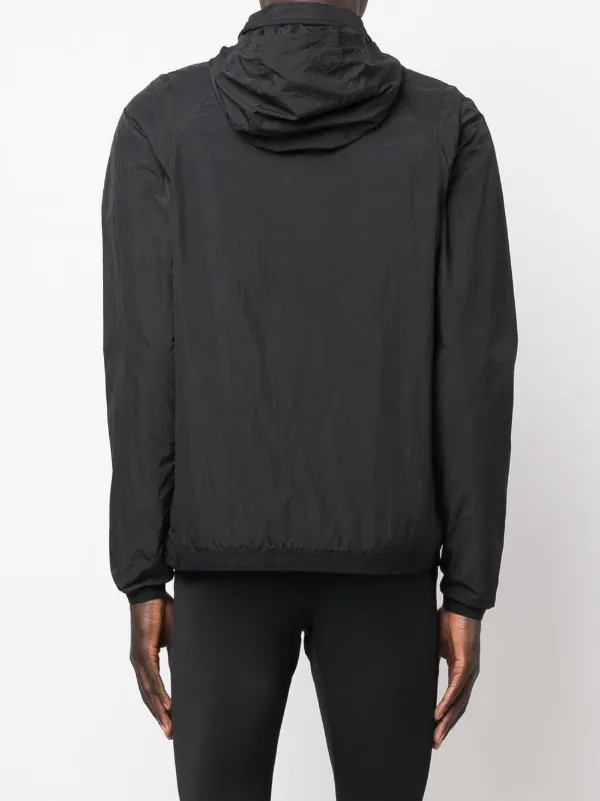 Diesel logo-patch Detail Hooded Jacket | Black | FARFETCH