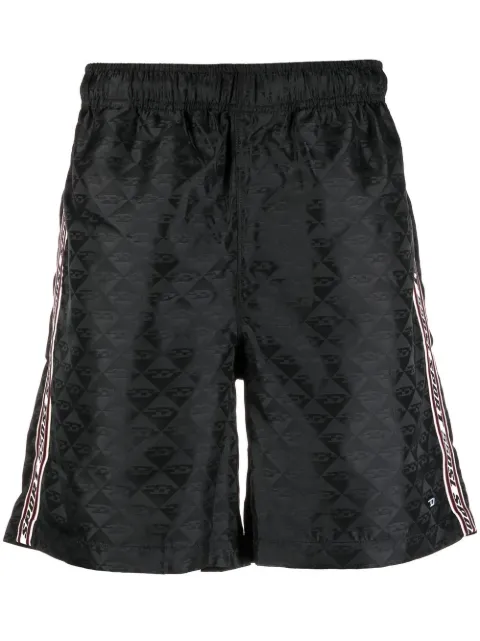 Diesel jacquard-logo motif running shorts