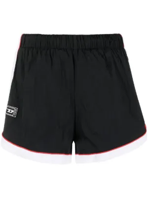 Farfetch Donna Sport & Swimwear Abbigliamento sportivo Shorts sportivi Shorts da ciclismo con banda logo Nero 