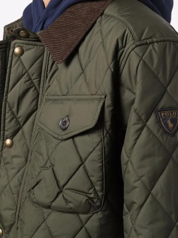 Polo ralph lauren quilted biker jacket sale