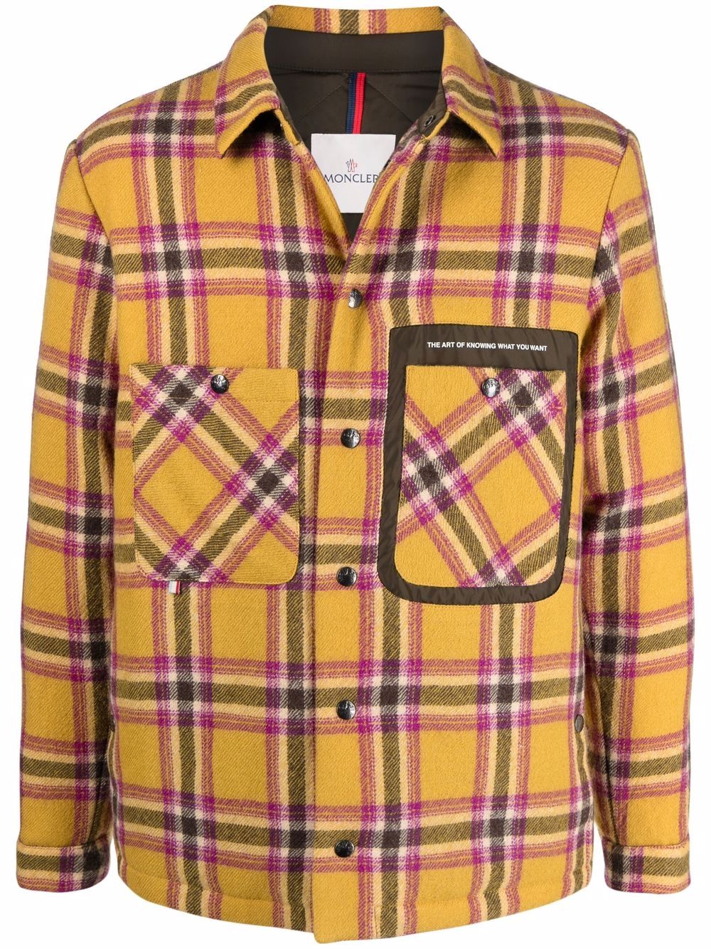 Moncler Kurys check-print Overshirt Jacket - Farfetch