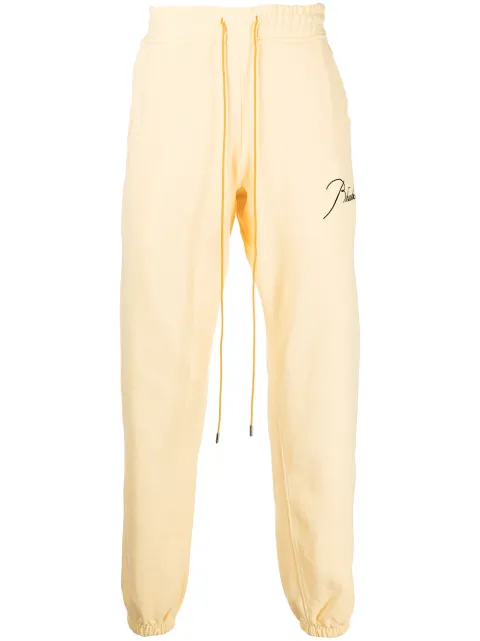 RHUDE logo-embroidered track trousers