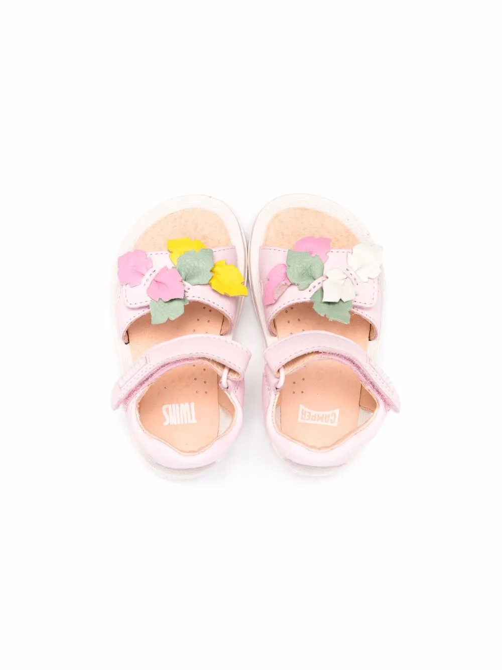  Camper Kids Twins Floral Sandals - Pink 