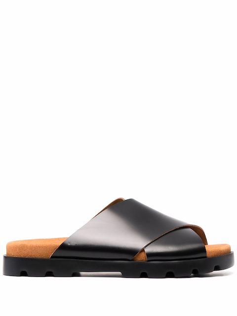 Camper Brutus 皮质凉鞋