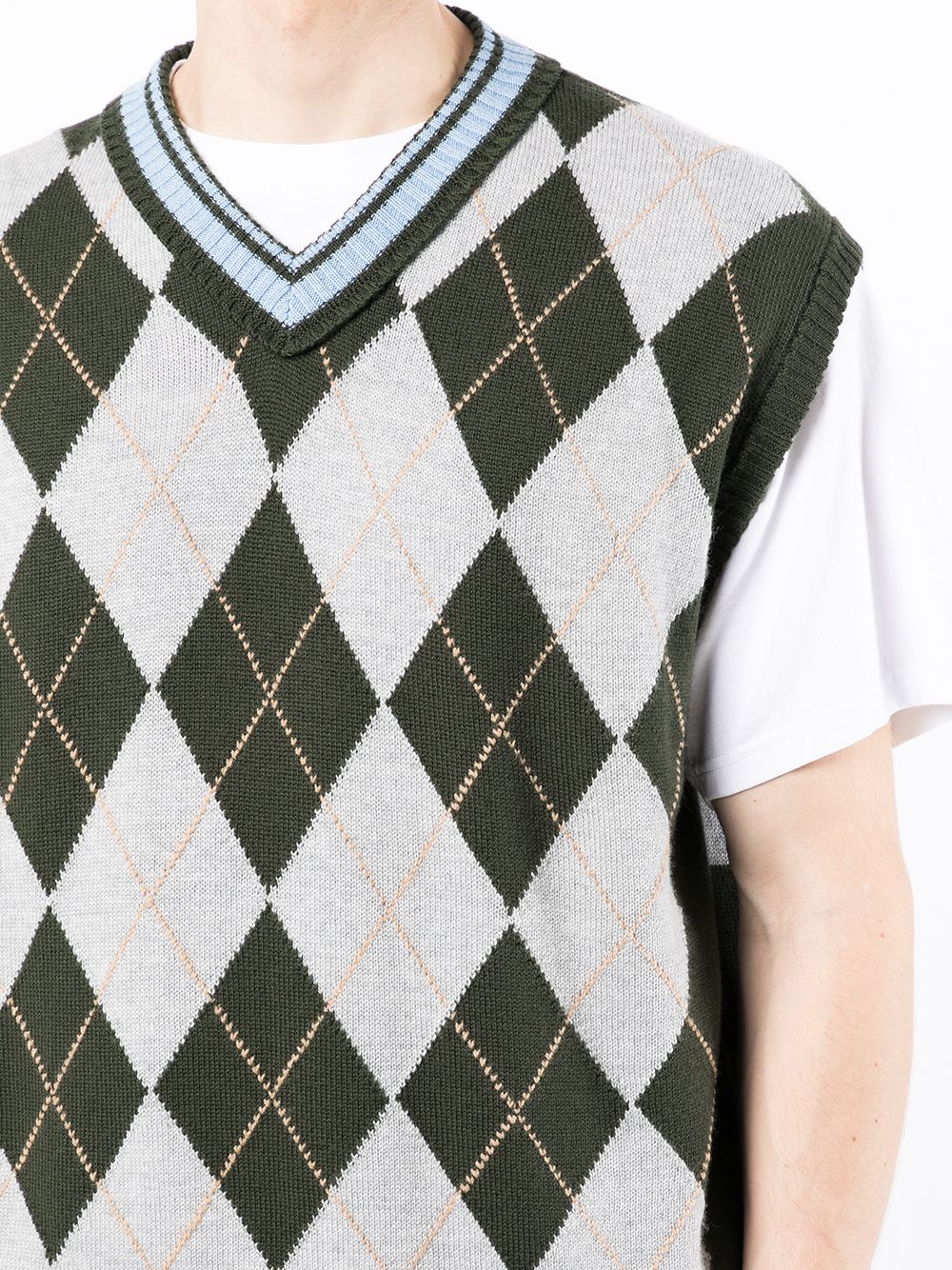 Pringle Of Scotland Checkerboard Knitted T-shirt - Farfetch