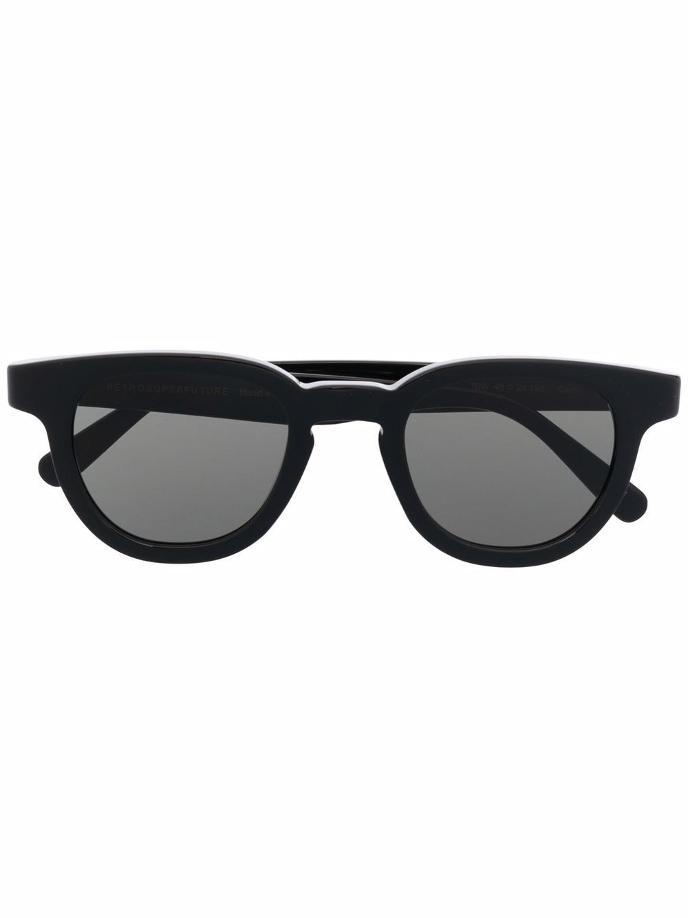 Image 1 of Retrosuperfuture polished-effect round-frame sunglasses