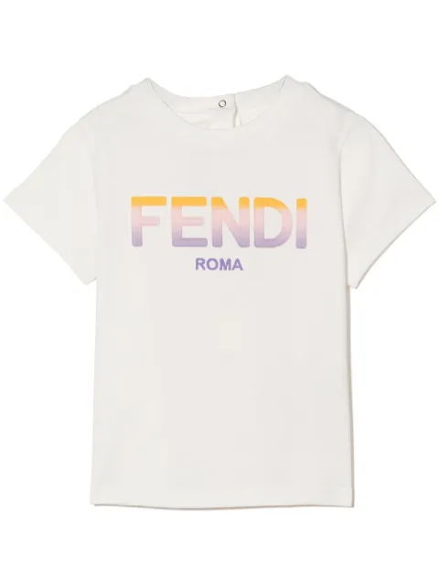 Fendi Kids logo print T-shirt