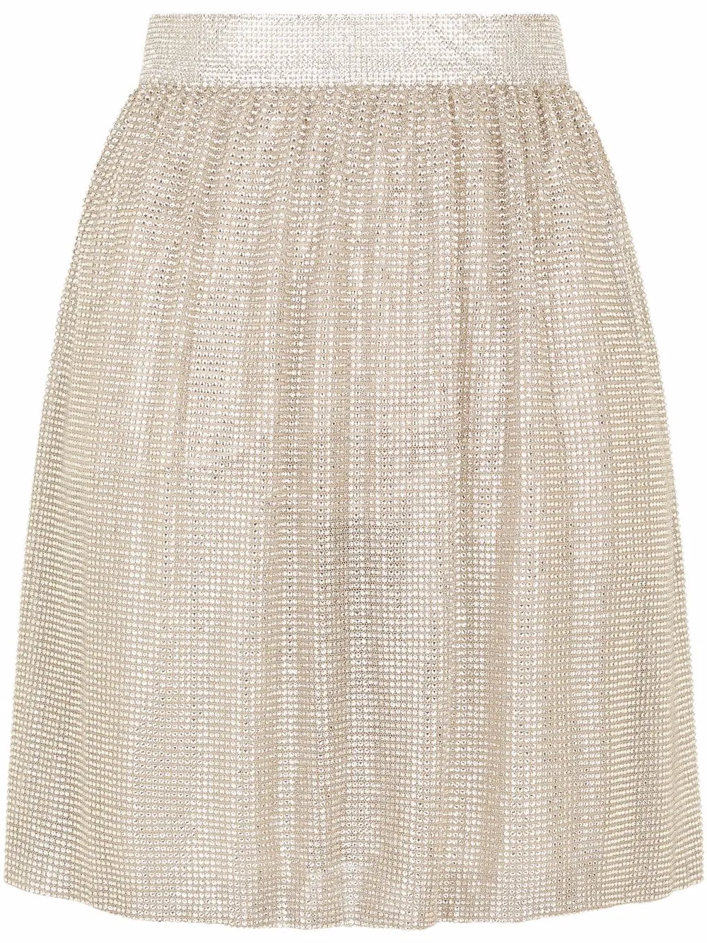 Dolce & Gabbana crystal mesh midi skirt | Neutrals | Image 1