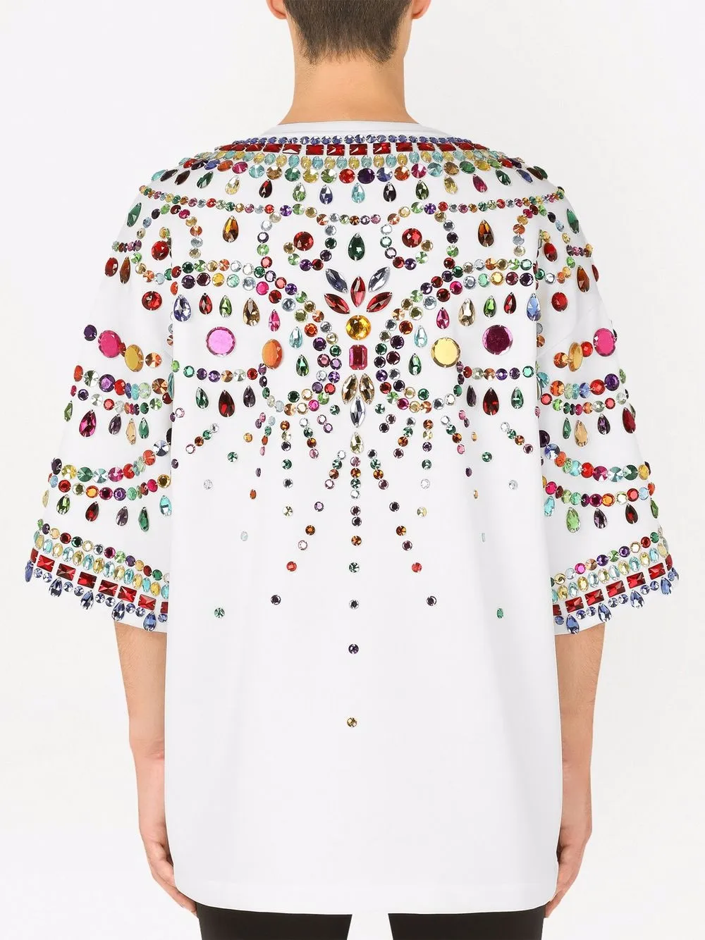 Dolce & Gabbana crystal-embellished short-sleeve T-shirt