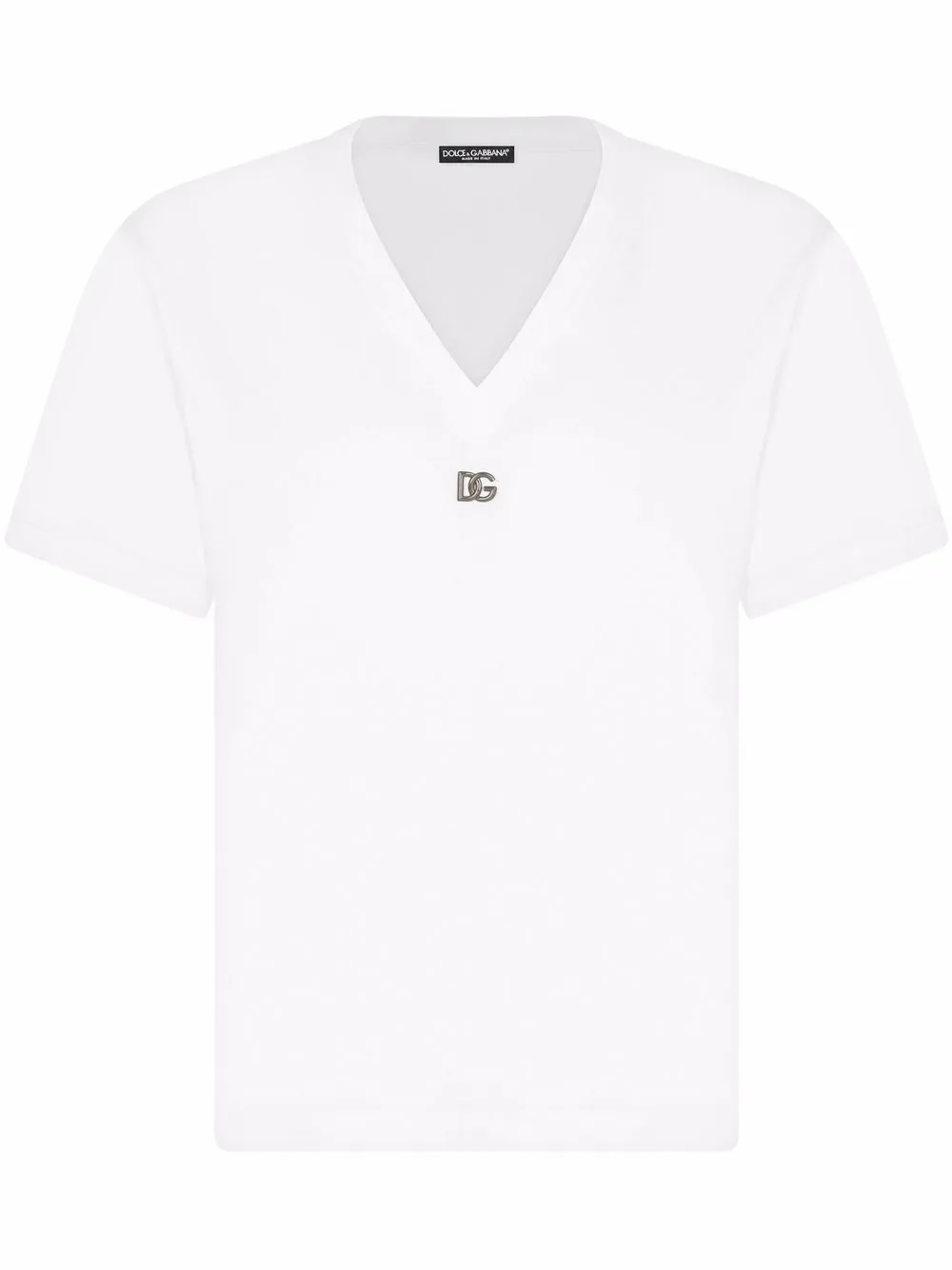 

Dolce & Gabbana logo-plaque short-sleeve T-shirt - White