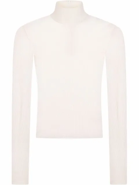 Dolce & Gabbana ribbed long-sleeve knit top