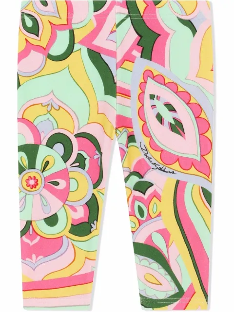 Dolce & Gabbana Kids all-over floral leggings