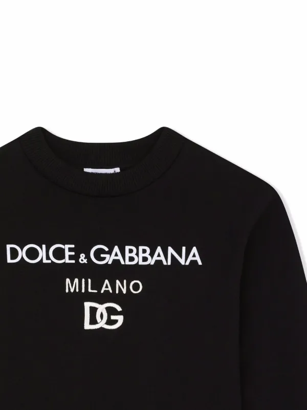 Dolce Gabbana Kids Sudadera DG Milano Negro FARFETCH ES
