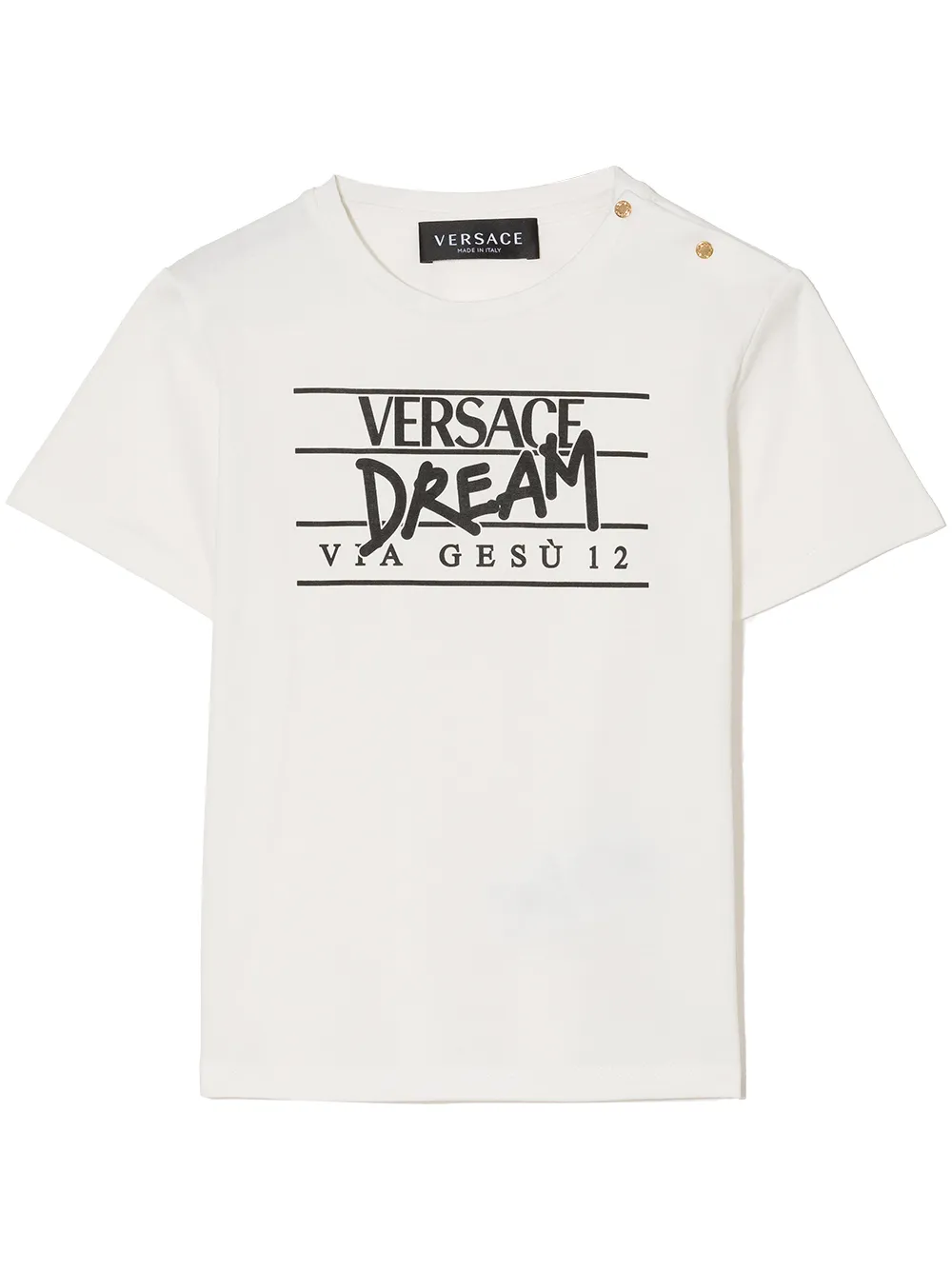 

Versace Kids playera con estampado Dream - Blanco