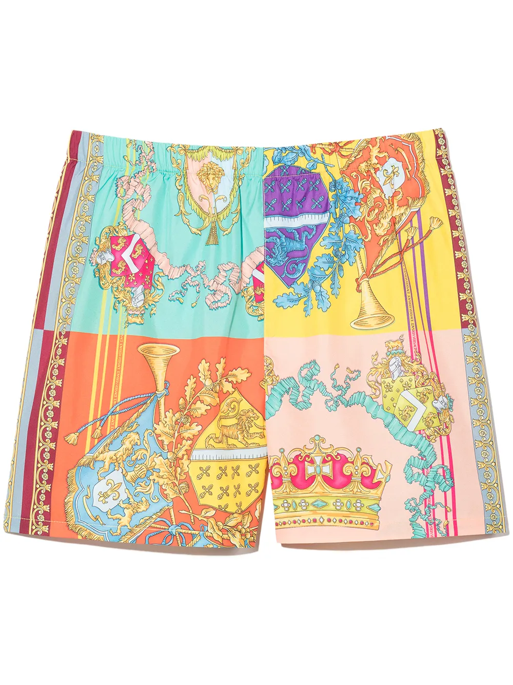 

Versace Kids shorts de playa con varios estampados - Amarillo