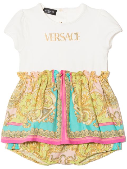 Versace Kids Barocco Goddess print shorties