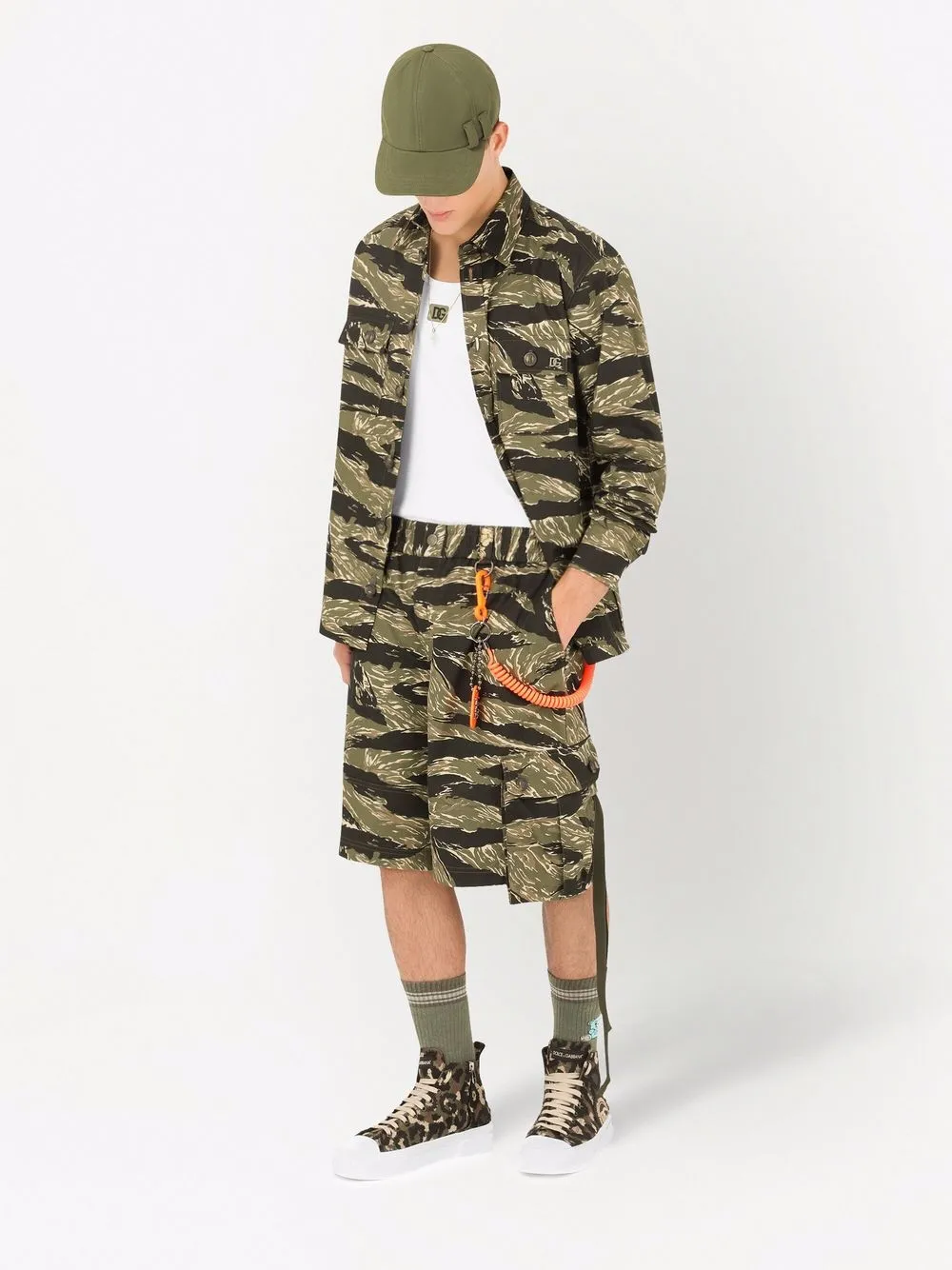 Dolce & Gabbana Overhemd met camouflageprint - Groen