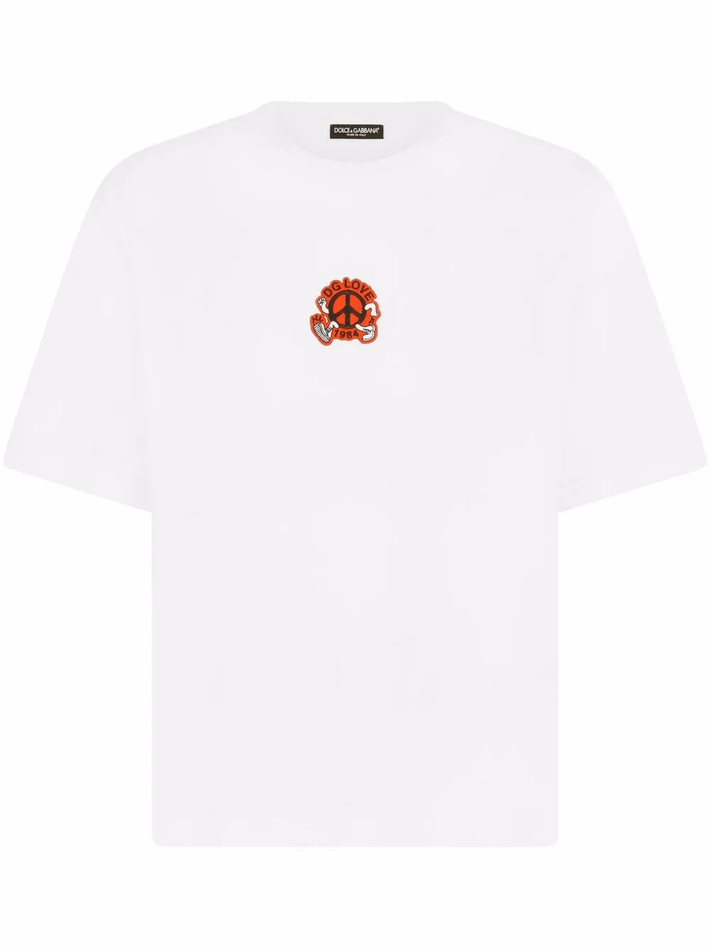 

Dolce & Gabbana playera con parche del logo - Blanco