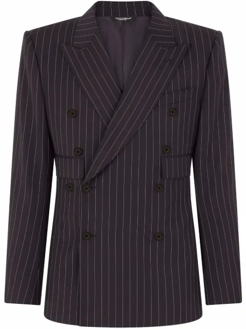 Dolce & Gabbana double-breasted pinstripe wool suit