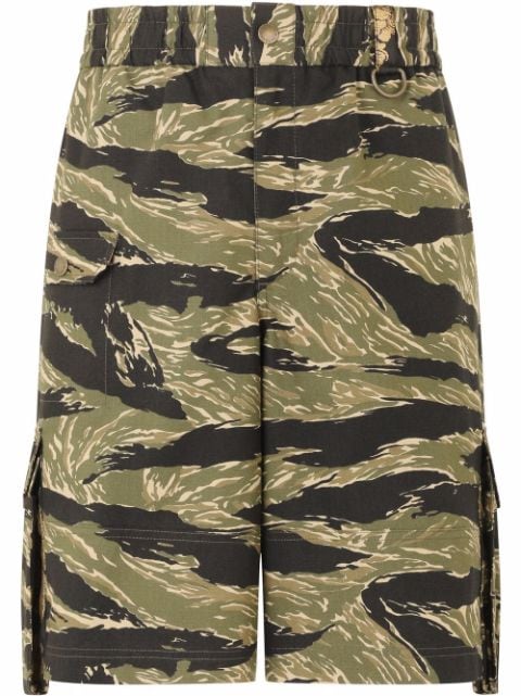 Dolce & Gabbana shorts cargo con estampado abstracto