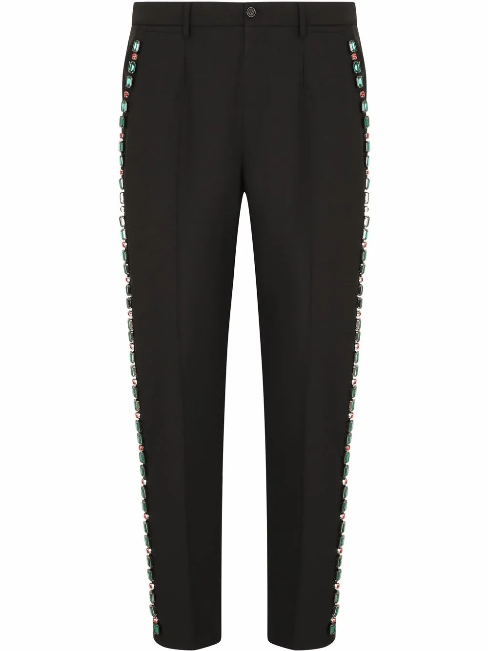 

Dolce & Gabbana pantalones de vestir con gemas - Negro