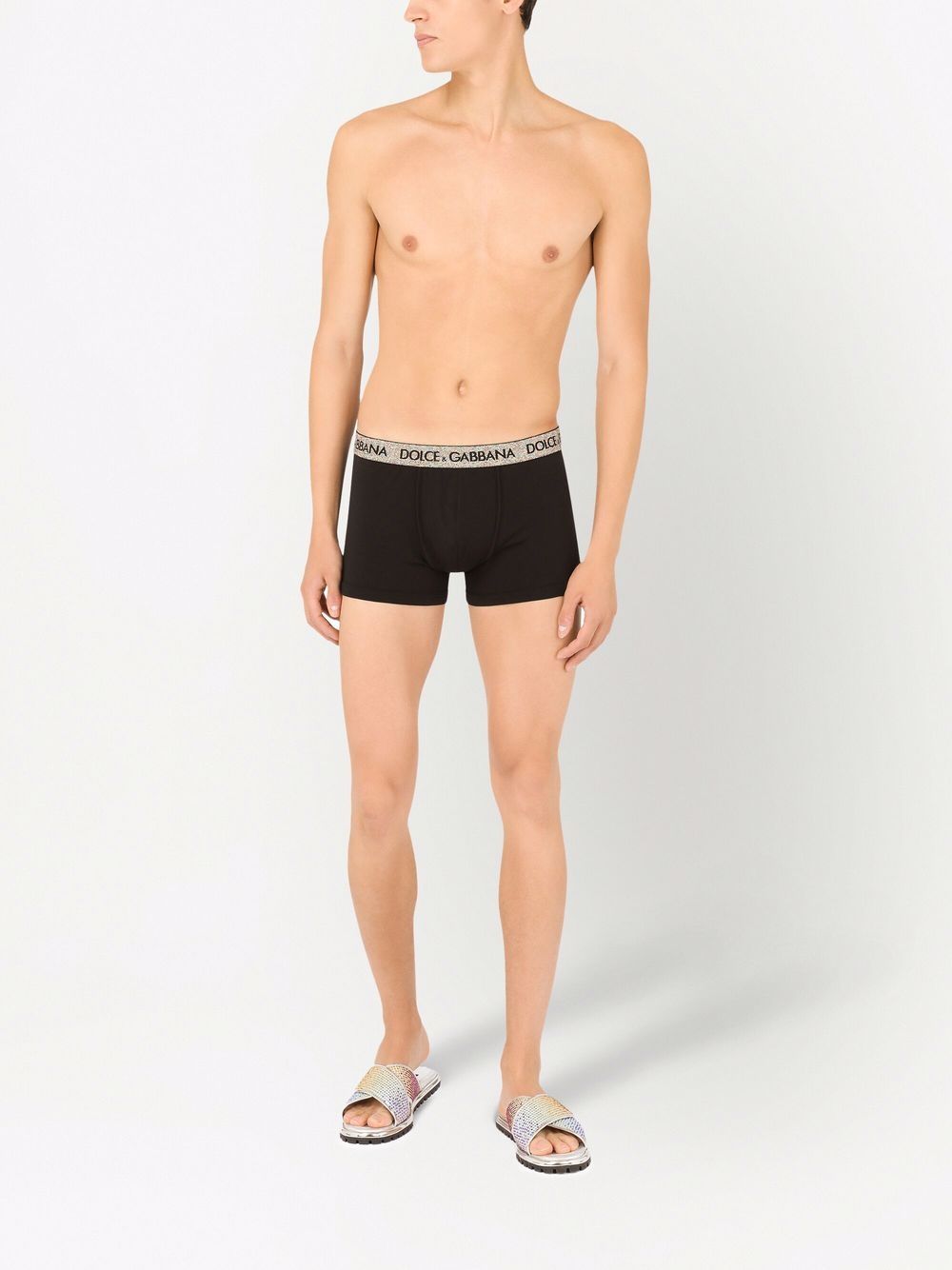 Dolce & Gabbana Logo Waistband Boxer Briefs - Farfetch