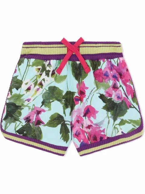 Dolce & Gabbana Kids shorts con estampado floral