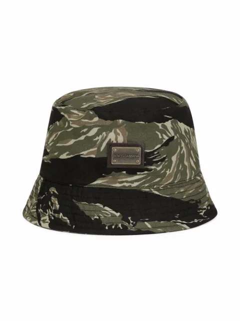 Dolce & Gabbana Kids camouflage bucket hat