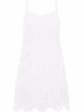 Dolce & Gabbana openwork sleeveless minidress - White