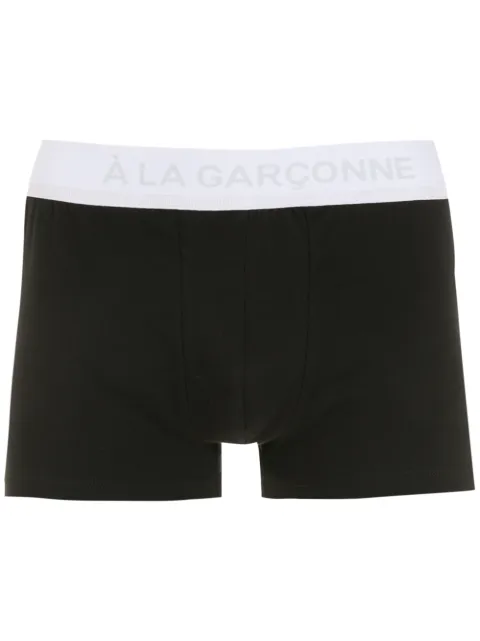 À La Garçonne Cueca boxer com logo no cós