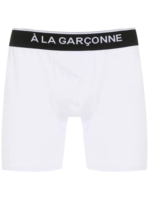 À La Garçonne Cueca boxer com logo no cós