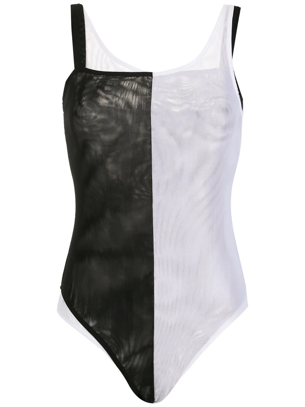 

Osklen two-tone square-neck swimsuit - Black