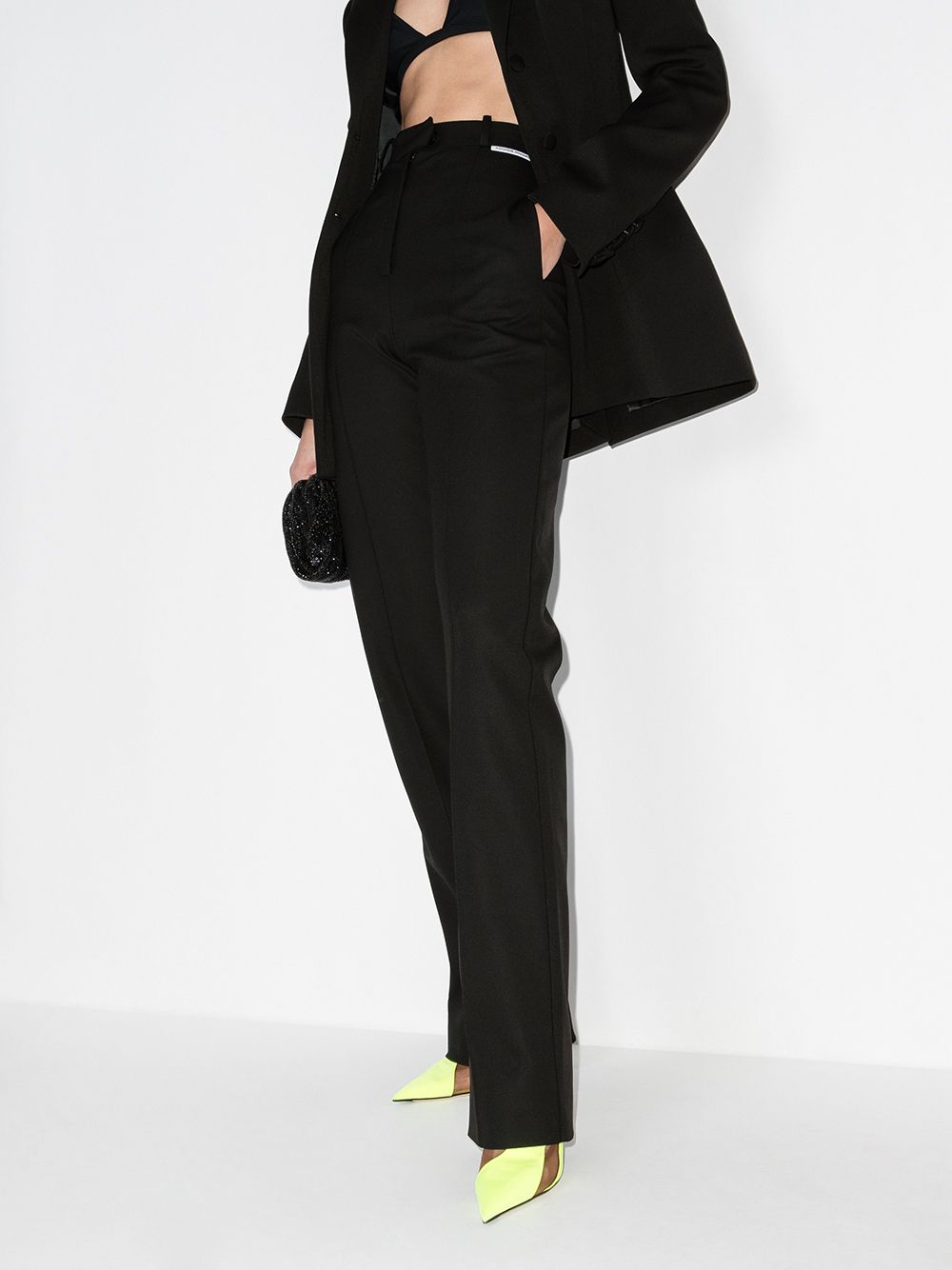 фото Aleksandre akhalkatsishvili high-waisted straight-leg trousers