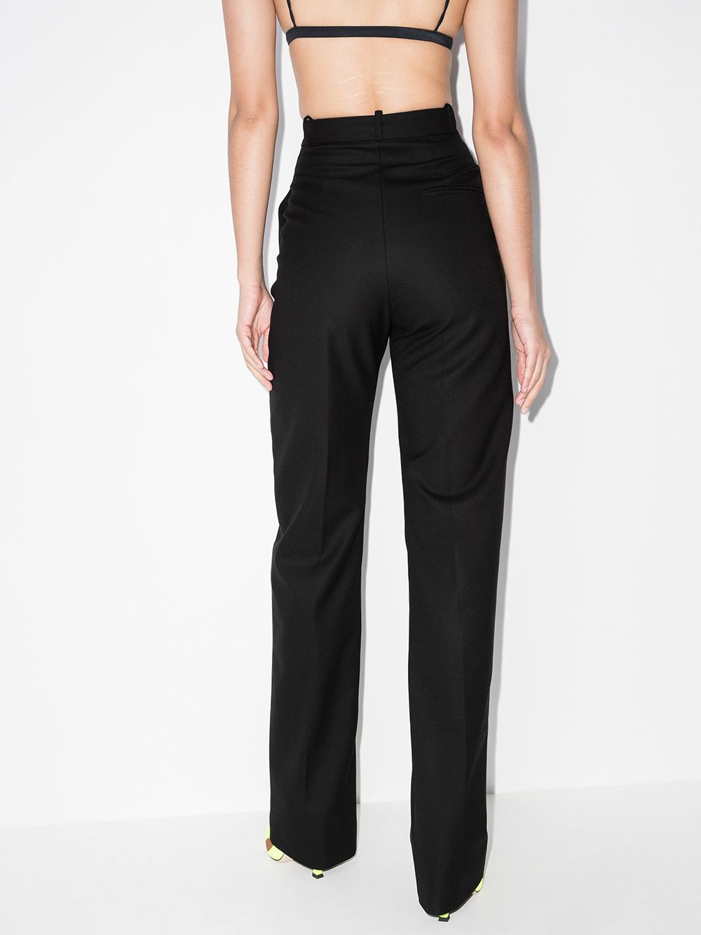 фото Aleksandre akhalkatsishvili high-waisted straight-leg trousers